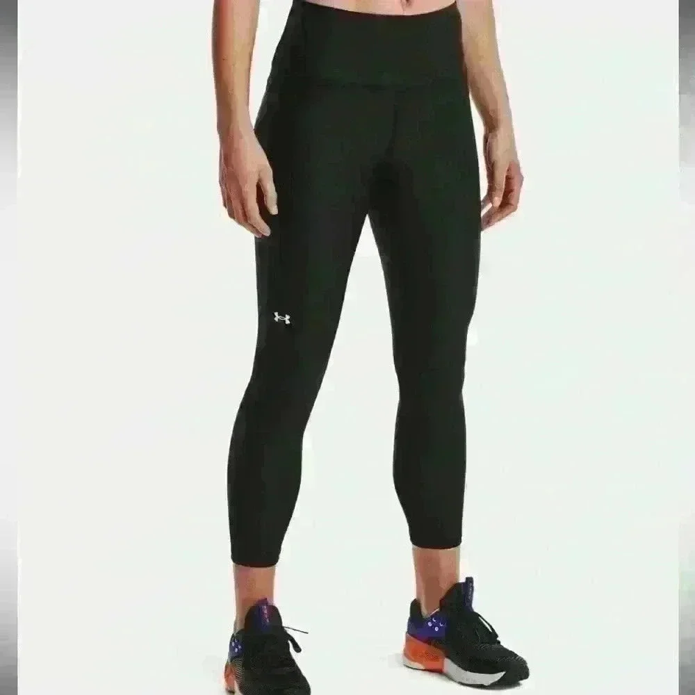 NWT Under Armour Women's No-Slip Waistband Compression High Rise Ankle Leggings - Picture 1 of 8